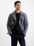 French Connection Double Breasted Pea Coat Grey