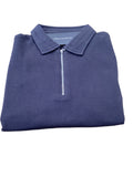 French Connection Zip Polo Navy