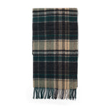 Failsworth Lambswool Check Scarf Green