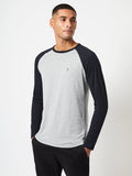French Connection Raglan Long Sleeve Top Grey