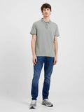 French Connection Layered Placket Polo Sage