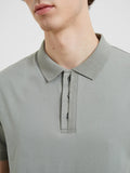 French Connection Layered Placket Polo Sage