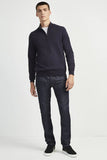 French Connection STRETCH COTTON HALF-ZIP JUMPER