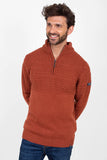 BRAKEBURN RUST QUARTER ZIP
