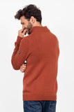 BRAKEBURN RUST QUARTER ZIP