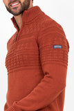 BRAKEBURN RUST QUARTER ZIP