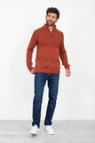 BRAKEBURN RUST QUARTER ZIP