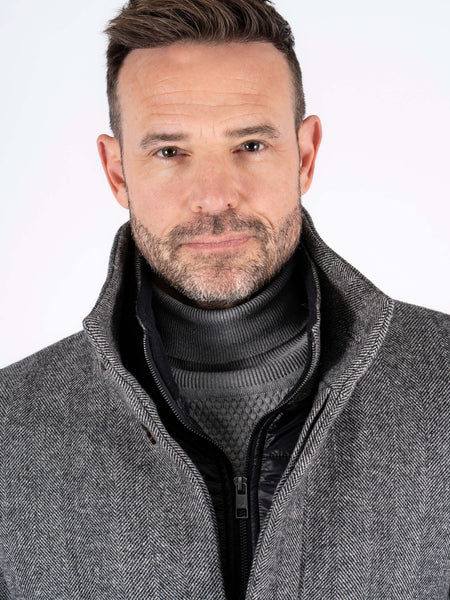 Pre End Easton Coat Steel Grey