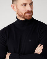 Wrangler Roll Neck Black