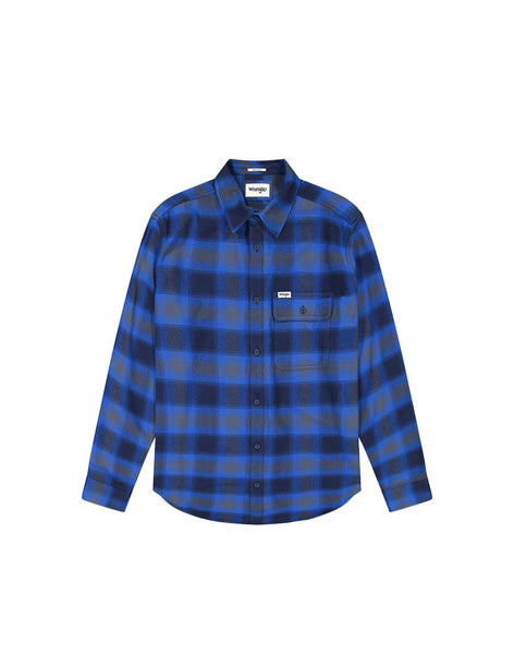 Wrangler  1 PKT INDIGO SHIRT ICY INDIGO