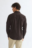 Wrangler Western Shirt Cord Choclate