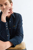 Wrangler Western Shirt Cord Navy