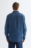 WRANGLER 1 PKT SHIRT DARK WASH