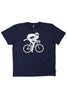 Dane Viking On Bike White On Navy