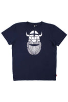 Dane Viking Head White On Navy