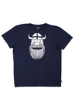 Dane Viking Head White On Navy