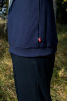 Dane Viking Head Sweatshirt  White On Nav