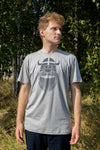 Dane Viking Head Black on Grey