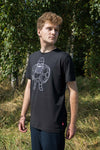 Dave Viking Full Body White on Black
