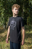 Dave Viking Full Body White on Black