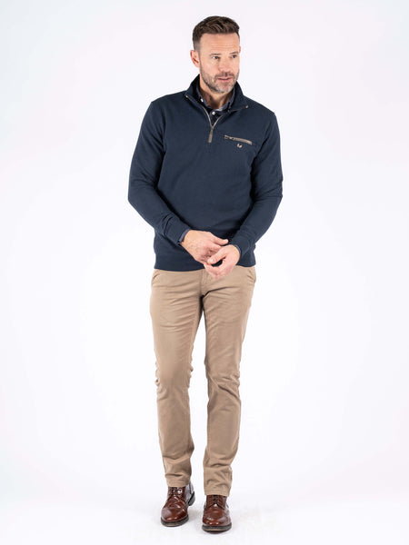 Pre End Alf .25 Zip Sweat Navy