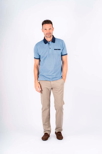 Pre End Fletcher Polo Shirt Blue