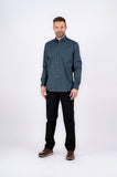 Pre End Morgan Ls Shirt Dark Petrol