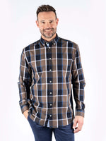 Pre End Rome Ls Shirt Navy/Brown