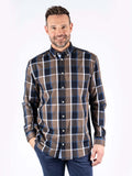 Pre End Rome Ls Shirt Navy/Brown