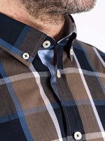 Pre End Rome Ls Shirt Navy/Brown