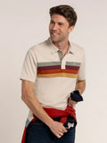 Breakburn Shillingford Retro Stripe polo Beige
