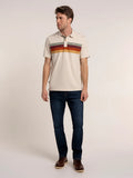 Breakburn Shillingford Retro Stripe polo Beige