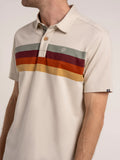 Breakburn Shillingford Retro Stripe polo Beige