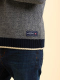 BRAKEBURN ADDLETHORPE CREW NECK NAVY