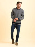 BRAKEBURN ADDLETHORPE CREW NECK NAVY