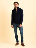 BRAKEBURN ANSWORTH QUARTER ZIP Navy