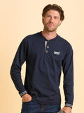 Brakeburn Cheddleton  Ls  Tee Navy