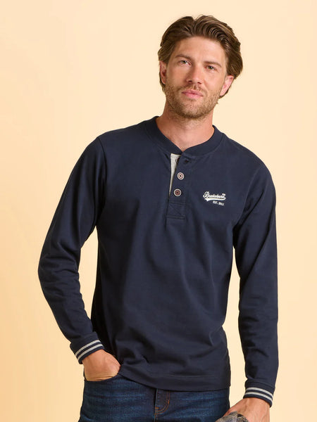 Brakeburn Cheddleton  Ls  Tee Navy