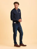 Brakeburn Cheddleton  Ls  Tee Navy