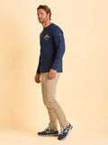Brakeburn Tasley Long Sleeve Tee Navy