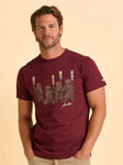 BRAKEBURN TALLOW TEE BURGUNDY