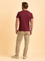BRAKEBURN TALLOW TEE BURGUNDY