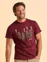 BRAKEBURN TALLOW TEE BURGUNDY