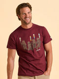 BRAKEBURN TALLOW TEE BURGUNDY