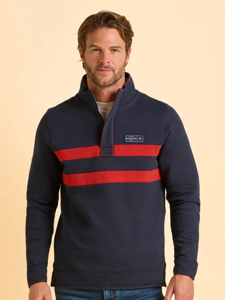 BRAKEBURN ALUM 1/4 ZIP SWEAT Navy