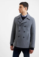 French Connection Double Breasted Pea Coat Grey