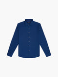 French Connection Cutaway Collar Stretch Blue