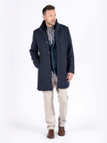 Pre End Easton Wool Coat Navy
