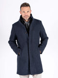 Pre End Easton Wool Coat Navy