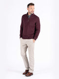 Pre End Tony .25 Zip Sweat Burgundy